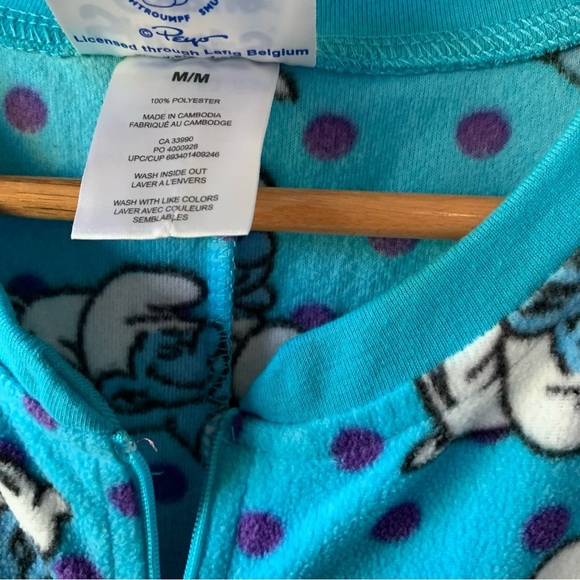 Smurf onesie pyjama size medium - Picture 3 of 8